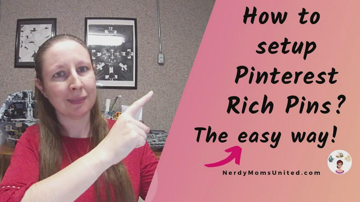 'Video thumbnail for How to setup Pinterest Rich Pins'