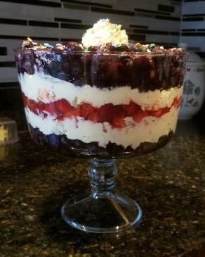 red white and blue trifle|Trifle Recipes|party Food|4th of July Party|trifle recipes|easy|simple|easy|holidays|parties|4th of July Food|trifle desserts|bbq|potluck|fruit|keto Dessert|keto Trifle berry|desserts|strawberry|blueberry