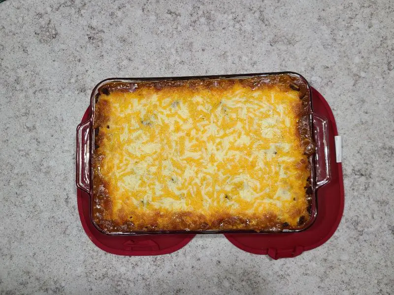 Quick and Easy Baked Chili Dog Casserole recipe