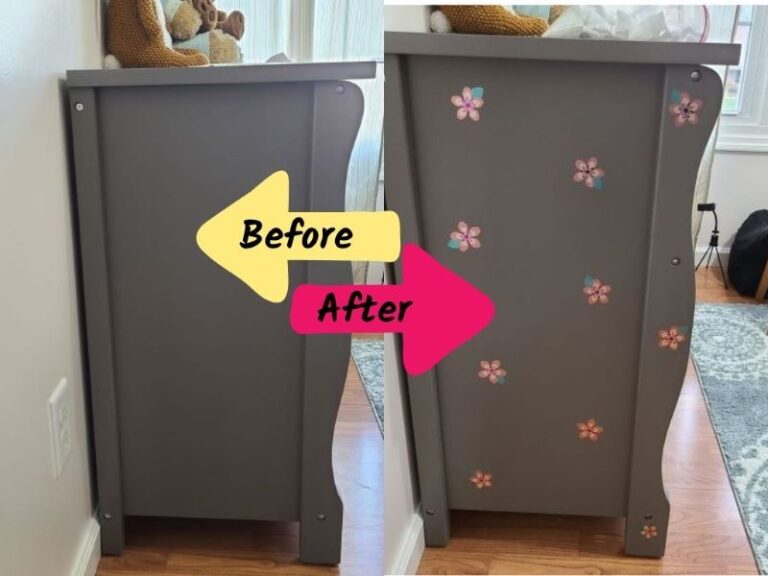 How To Use Cricut Adhesive Foil Vinyl On Wood Furniture Guide
