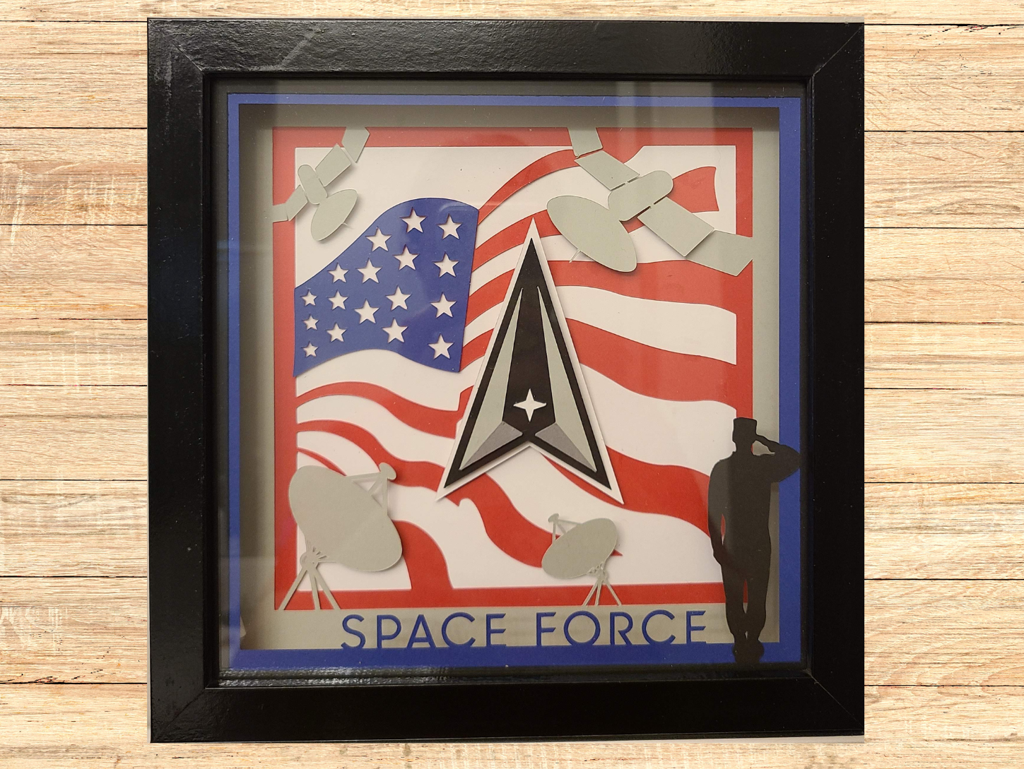 How To Make A Layered Space Force Shadow Box with Lights (Tutorial Video!)
